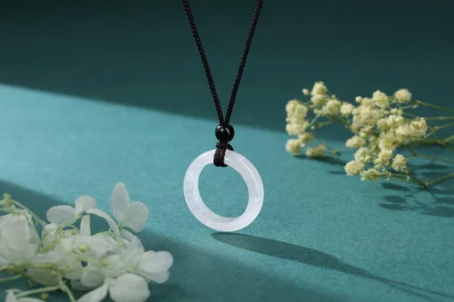Vista 2 de PESOENTH Collar con colgante de cristal curativo para mujer, cristales de amatista púrpura natural, piedras preciosas de cuarzo, collar de cordón