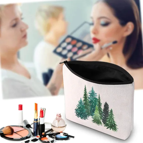 Vista 5 de JXGZSO Regalos de senderismo para su árbol del bosque, regalo para amantes de la naturaleza, viajes, senderismo bolsa con cremallera, Árboles
