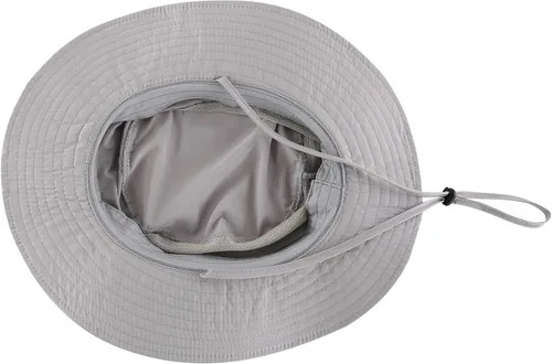 Vista 3 de Connectyle Sombrero de malla Boonie para mujer ala ancha protección UV sombrero de pesca de playa