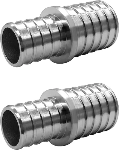 Vista 6 de Acoplamiento recto de acero inoxidable PEX de 1/2 pulgada, accesorio de tubería de crimpado de acero inoxidable para tubería Pex