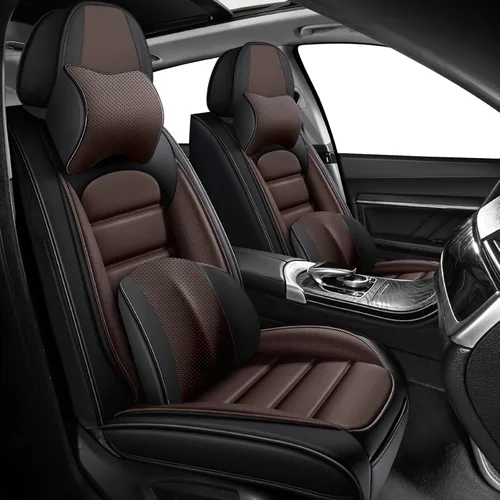 Vista 32 de Cubiertas de asiento ILMO para camiones 2009-2026 F150, 2011-2026 F250 F350 XL XLT Super Duty Crew Cab Lariat King Ranch Platinum, protectores