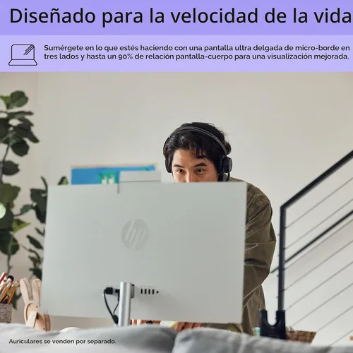 Vista 6 de HP Computadora de escritorio todo en uno con pantalla táctil de 27 pulgadas, Intel 12-Core Ultra 7 155U, 32 GB DDR5 RAM, 1 TB SSD, KB y mouse