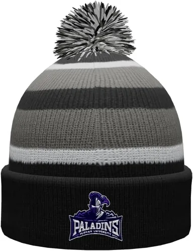 Vista 16 de NCAA Prime - Gorro de punto de invierno con pompón plegable