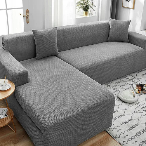 Vista 21 de Fundas elásticas para sofá modular, funda de sofá jacquard en forma de L, gruesa y antideslizante, protector de muebles, funda de sofá adecuada