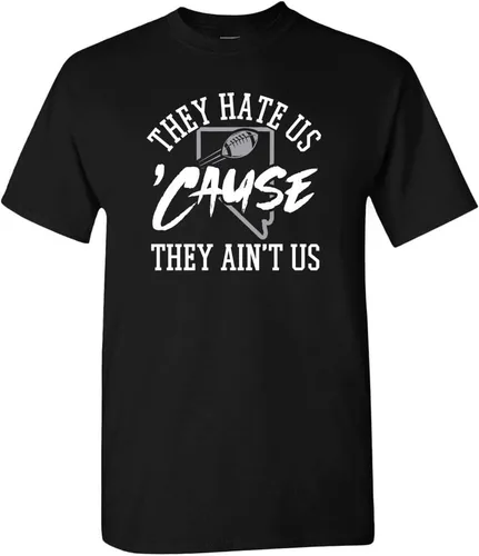 Vista 13 de Xtreme Apparrel They Hate Us 'Cause They Ain't Us Men's T-Shirt for Football Fans Arizona - Camisa negra