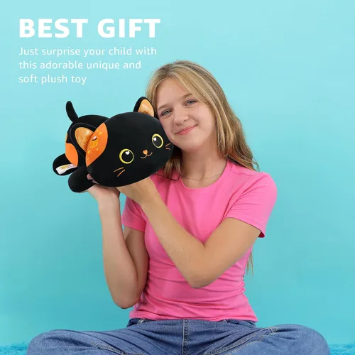 Vista 4 de Onsoyours - Peluche de gato original de 13 pulgadas, peluche de gatito de felpa suave, animal de peluche para niños y adultos, almohada kawaii