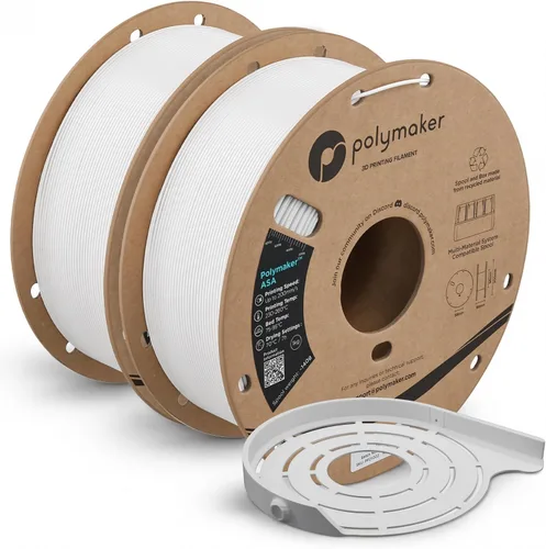 Vista 12 de Polymaker Paquete de filamentos ASA de 4.4 lbs, negro, resistente a los negro*2