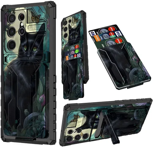 Vista 59 de Funda para Samsung A13 5G, Galaxy A13 5G con tarjetero desmontable atril resistente a prueba de golpes funda protectora para Samsung Galaxy A13 Gato