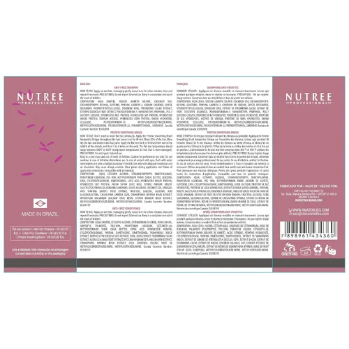 Vista 11 de Tratamiento capilar con queratina brasileña One Step Amazonliss Protein Tratamiento capilar sin formaldehído Fortalecimiento del cabello Alisado