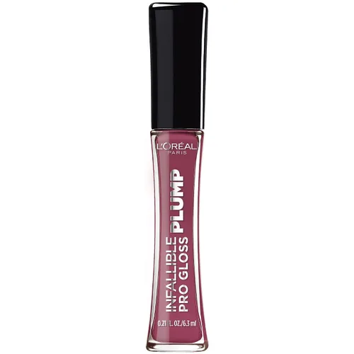 Vista 13 de L'Oréal Paris Infallible Pro Gloss Plump - Brillo labial con ácido hialurónico, brillo voluminizador de larga duración, los labios se ven Blossom