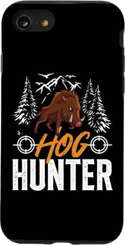 Vista 13 de Funda para iPhone 14 Hog Hunting Dog Gun Call Hunter Pigs Wild Javelina