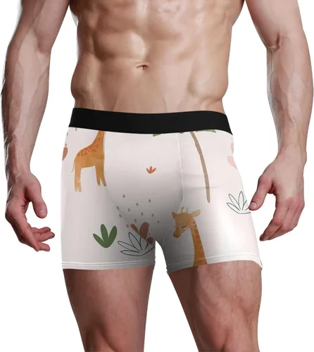 Vista 5 de CHIFIGNO Mimosa Bamboo Fiber and Spandex Boxer Shorts, Soft and Breathable, S