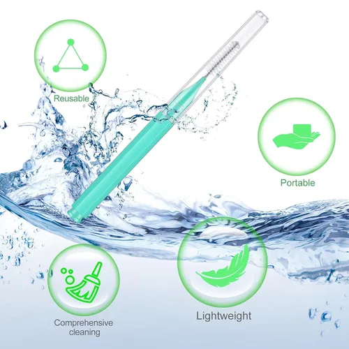 Vista 4 de Nuenen 150 piezas de cepillo interdental, herramienta de limpieza de dientes de dientes para palillos de dientes, limpiador de dientes de cabeza