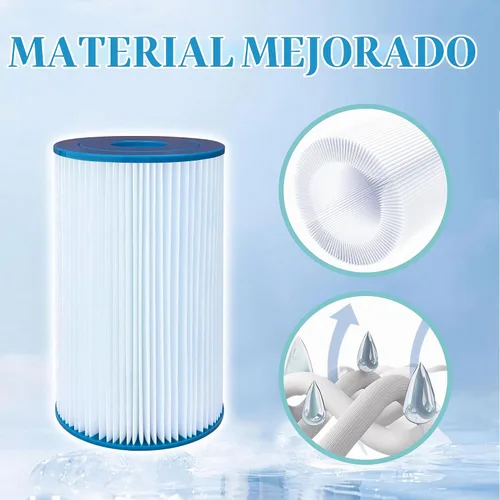 Vista 4 de Filtro de piscina compatible con filtro de piscina tipo B, repuesto 29005E, paquete de 3