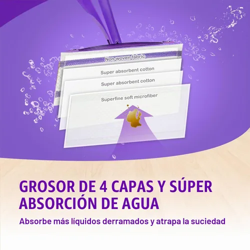 Vista 3 de Paquete de 30 repuestos de almohadillas para trapeador Swiffer Wet Jet Mop