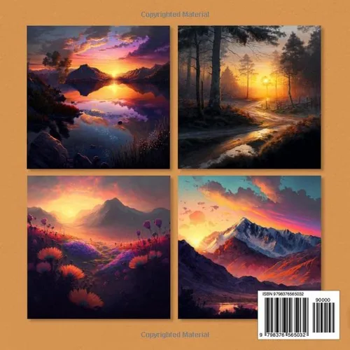 Vista 2 de Libro Ilustrado De Atardeceres Y Amaneceres Para Adultos Libro De Imágenes Para Adultos Con Demencia Y Alzhéimer Libro De Actividades De Memoria