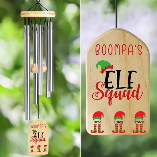 Vista 10 de Campanillas de viento personalizadas, regalos para abuelo para Boppa de nietos y nietos, los mejores regalos de Boppa, regalos de cumpleaños