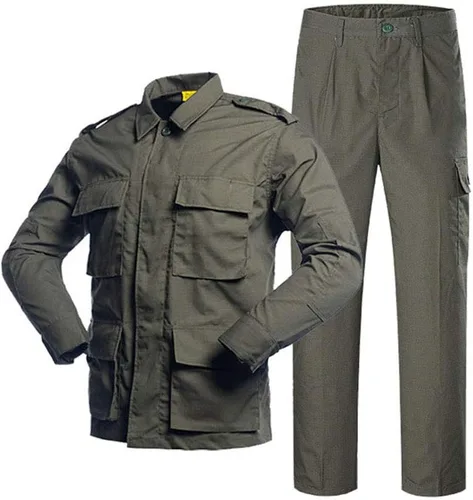 Vista 9 de Conjunto de pantalones de camisa de caza táctico BDU ropa de combate camuflaje uniforme de EE. UU
