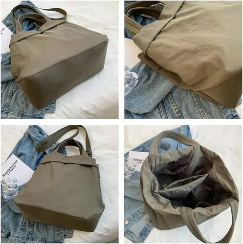 Vista 5 de Bolsos Hobo estéticos para mujer, bolso bandolera grande bohemio, para el trabajo, yoga, gimnasio, bolsos