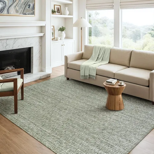 Vista 165 de LEEVAN Alfombra lavable para baño, alfombra tejida negra de 2 x 3 pies para entrada, alfombra de puerta delantera de algodón, alfombras pequeñas