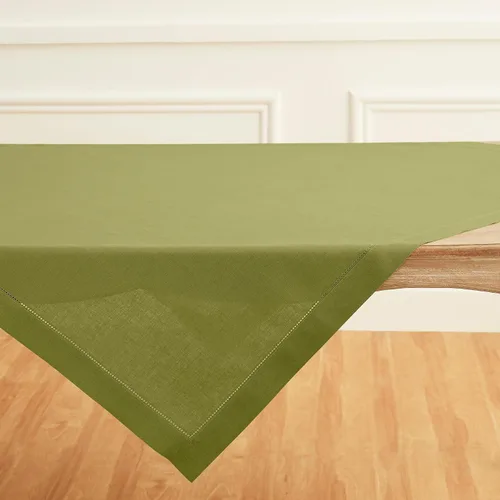 Vista 92 de Solino Home Mantel de lino blanco de 52 x 52 pulgadas, mantel cuadrado de lino 100% puro, con dobladillo clásico, lavable a máquina para verano