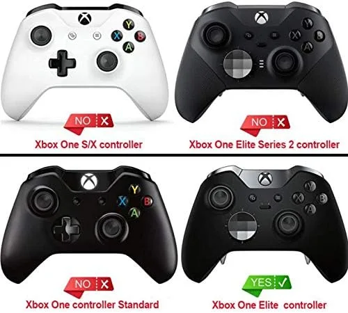Vista 2 de eXtremeRate Piezas de agarre de goma para el controlador Xbox Elite, rieles laterales derechos e izquierdos, agarres de mango trasero, paneles