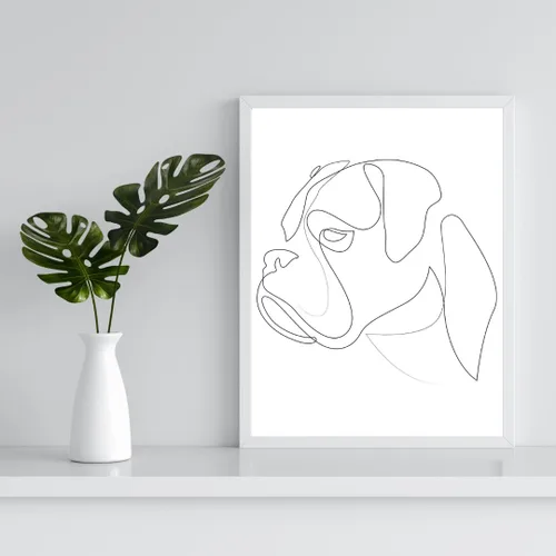 Vista 2 de Summit Designs Boxer Dog Gifts - Cuadros decorativos para perros boxeadores, regalos para los amantes de los cachorros, juego de 1 (11 x 14 pulgadas)