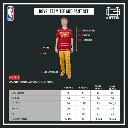 Vista 6 de Ultra Game Conjunto de camiseta y pantalón estándar para niños