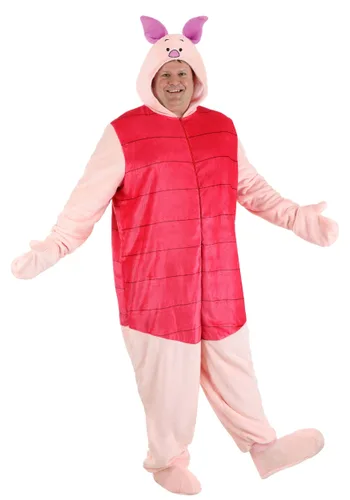 Vista 4 de Disfraz Deluxe de Cerdito Disney Talla Plus para Adultos Multicolor