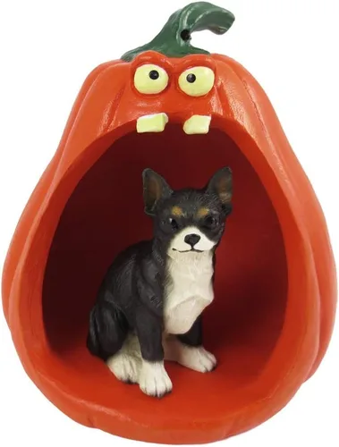 Vista 226 de Conversation Concepts Figura de Corgi galés de Halloween y calabaza Welsh Corgi Pembroke