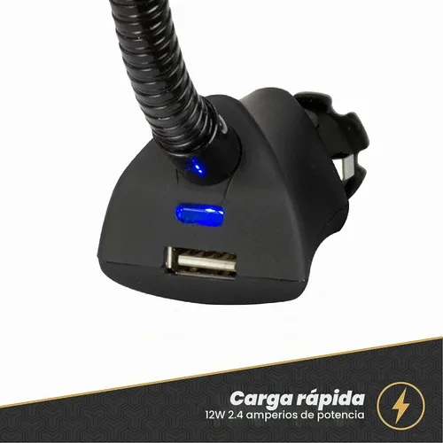 Vista 2 de Scosche Soporte universal para teléfono de automóvil de 12 V con cargador USB, soporte para teléfono con adaptador de encendedor de cigarrillos