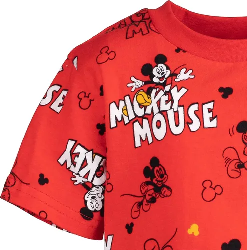 Vista 6 de Disney- Camisa de manga corta y pantalones cortos de malla de Mickey Mouse