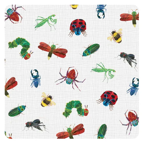 Vista 3 de BapronBaby Eric Carle Bug World - Bolsa impermeable con dos bolsillos con cremallera, reutilizable para la hora de comer, pañales, cochecitos