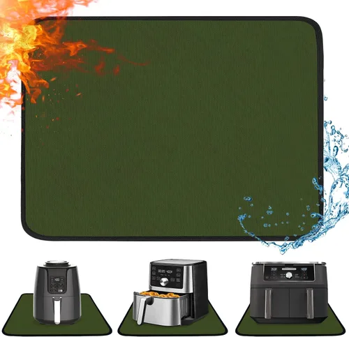 Vista 30 de Tapete resistente al calor para freidora de aire, tapete resistente al calor de 12 x 14 pulgadas para encimera, protector de encimera de silicona
