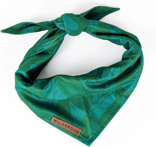 Vista 12 de Wilderdog Bandana para perro con material ligero de malla de mezcla de poliéster de secado rápido en agave