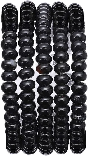 Vista 73 de BEADIA Cuentas de piedra natural africana de turquesa faceted rondelle 3x4mm semipreciosas sueltas para hacer joyas 38cm