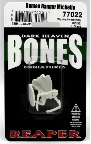 Vista 2 de Reaper Miniaturas 77022 Huesos - Michelle, Human Ranger