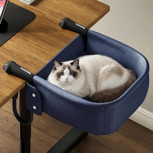 Vista 13 de Cama de escritorio para gatos extra resistente para gatos grandes Blanco