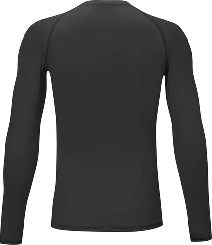 Vista 3 de TELALEO Camiseta de compresión térmica para niños y niñas, manga larga, forro polar, capa base, camiseta deportiva de fútbol