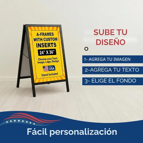 Vista 7 de Insertos Personalizados para Letreros de Marco en A por DeamController - Paneles de Plástico Duraderos y Resistentes a la Intemperie Insertos