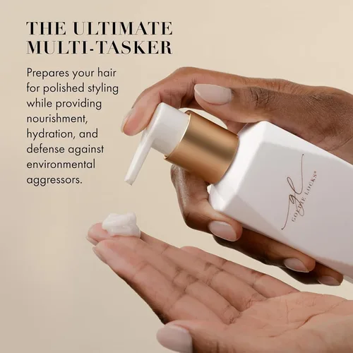 Vista 4 de Goldie Locks Acondicionador sin enjuague Signature – Hidrata y controla el encrespamiento – Hidratación diaria ligera – Seguro para extensiones