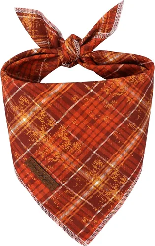 Vista 38 de Unique Style Paws Bandanas para perros, 1 unidad, lavables, de algodón, triangular, para otoño, con margaritas de abeja, para perros y gatos