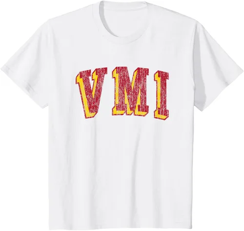 Vista 15 de VMI Keydets Retro Arch Camiseta, Negro