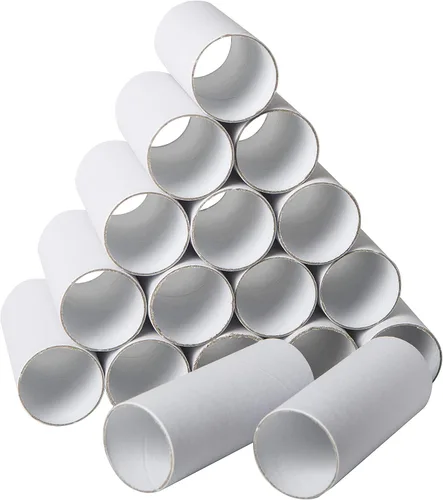 Vista 6 de Paquete de 120 tubos de cartón para manualidades, rollos de manualidades, tubos redondos, rollos de papel higiénico, tubos de cartón