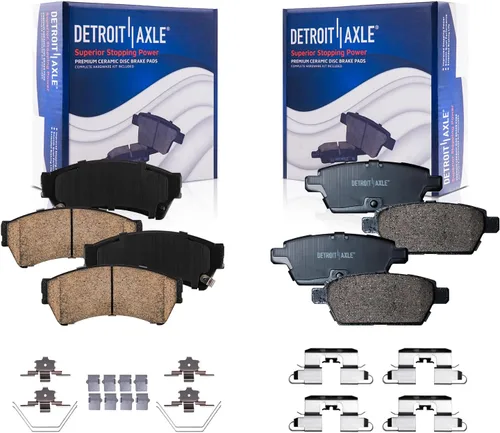 Vista 14 de Detroit Axle - Kit de freno trasero para Ford Fusion Lincoln MKZ Zephyr Mazda 6 Mercury Milan, repuesto de pastillas de freno de cerámica