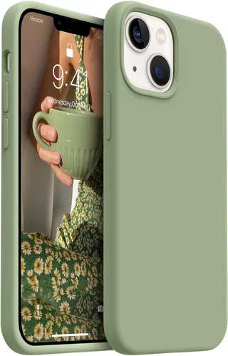 Vista 12 de AOTESIER Funda magnética para iPhone 13 Mini, compatible con MagSafe, protección militar a prueba de golpes, funda de silicona con forro