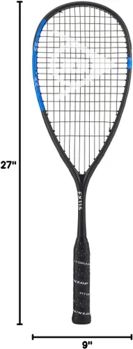 Vista 4 de Dunlop Sports Raquetas de squash serie FX (FX128 Pro, FX125 Pro Lite, FX130, FX125, FX115, FX Team)