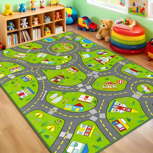 Vista 9 de Alfombra infantil ABC para sala de juegos, alfombra del alfabeto para dormitorio, educativa para aprender preescolar, alfombras para guardería