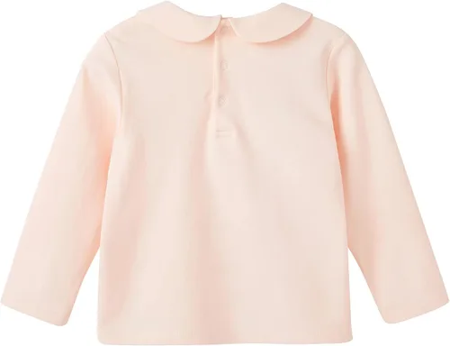 Vista 3 de pureborn Blusa de manga larga con cuello de algodón para niñas pequeñas