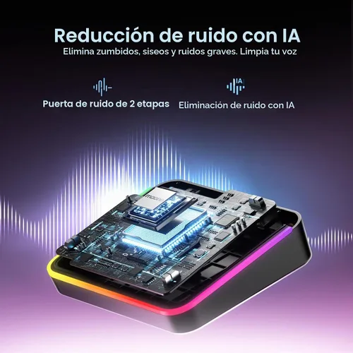 Vista 5 de MAONO Mezclador de audio para juegos G3 con mapa cualquier fuente de audio